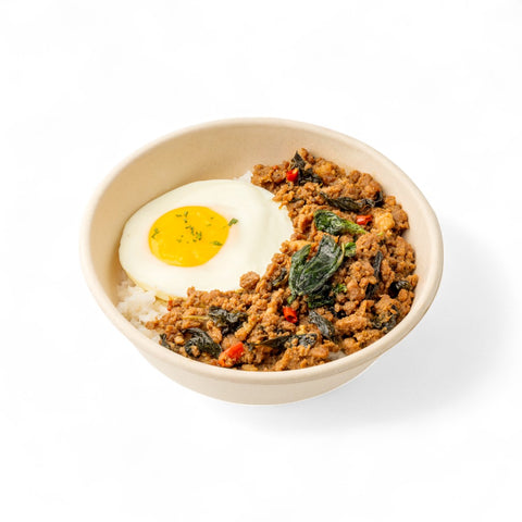 Pad Kra Pao Rice Bowl