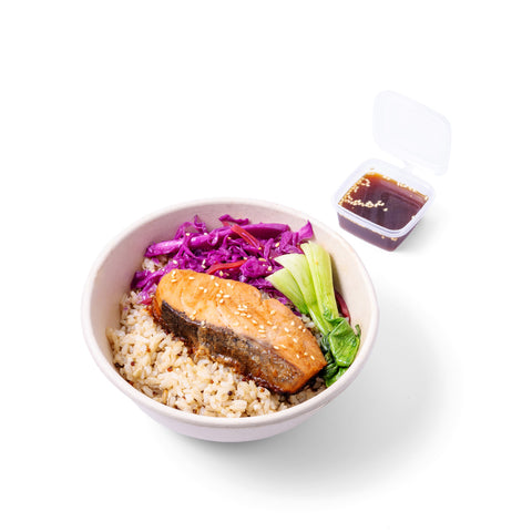 Salmon Miso Grain Bowl