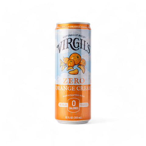 Virgil's Zero Sugar Orange Cream Soda 12oz (355ml)
