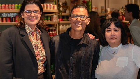 Marianna Zobel, Joel's Place CEO and president Donnie Tantoco, and food curator Bea Ledesma at Joel's Place Proscenium