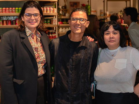 Marianna Zobel, Joel's Place CEO and president Donnie Tantoco, and food curator Bea Ledesma at Joel's Place Proscenium