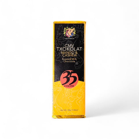 CMV Txokolat Roasted Milk Chocolate Mango & Cashew 30g