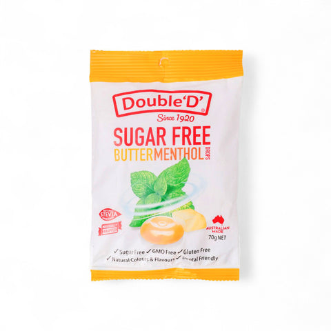 Double 'D' Sugar Free Butter Menthol Drops 70g