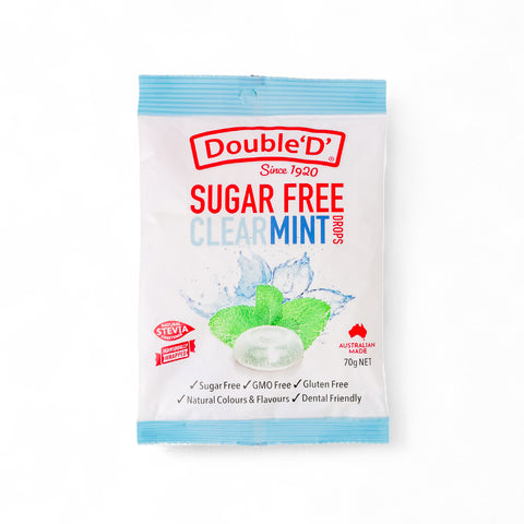 Double 'D' Sugar Free Clear Mint Drops 70g