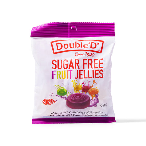 Double 'D' Sugar Free Fruit Jellies 70g