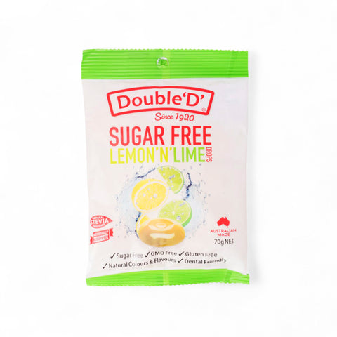 Double 'D' Sugar Free Lemon 'N' Lime Drops 70g