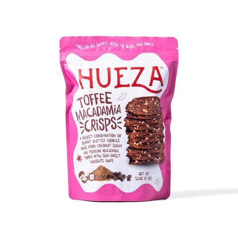 Hueza Toffee Macadamia Crisps 200g