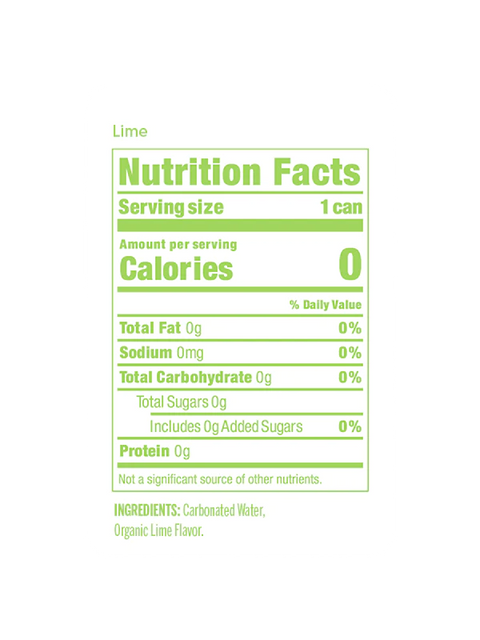 Nixie Sparkling Water Lime 12oz