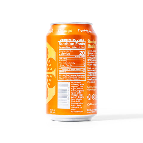 Poppi Prebiotic Soda Orange 12oz