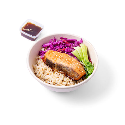 Salmon Miso Grain Bowl