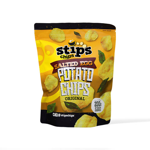 Stips Chips Salted Egg Potato Chips Original 200g